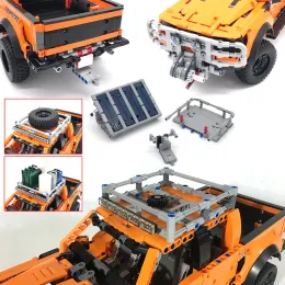 جديد MOC Tradie Tray Truck Truck Modited Fit for Pickups F-150 Raptor 42126 Bricks مجموعة بناء سيارات لبنات DIY Toys Gifts