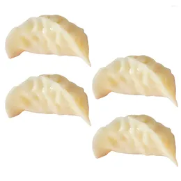 Decorazione per feste 4 pezzi Simulazione Modello di gnocchi Modello Realistico Food Bread Ornamento Gernici fritti fritti