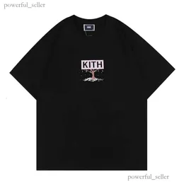 T-shirt da design da uomo Kith Spring Summer 3 colori Tees Lettere casual manica corta Lettere di stampa Dimensione S-XXL 227