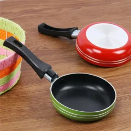 Random Color Round Fried Eggs Saucepan Multifunctional Portable Non-stick Frying Pan Chinese Egg Dumpling Making Cookware