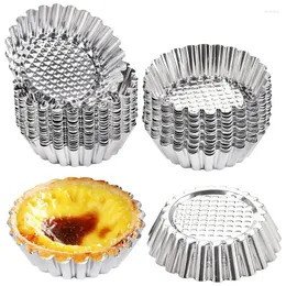 Stampi da forno a crostata uovo stampo budino stampo padella riutilizzabile mini torta torta cupcake torta muffin per