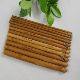 12PCS Bamboo uchwyt do splotu szydełka haczyka dzianina przędzy dzianiny igły tkające narzędzia przędzy