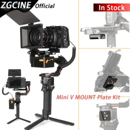 ملحقات Zgcine VR04 Mini v Mount Plate Kit لـ DJI Ronin S2/S3 المثبت V Mount Batcle Plate Adapter