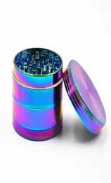 1x Rainbow Dazzle Color 4 Schicht Rauchen Metallkraut Zinklegierung Tabakmühle 50mm197quot Crusher mit Pollenfänger8361466