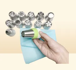 14pcSet Russian Tulip Icing Piping Nozzles Stainless Steel Flower Cream Pastry Tips Nozzles Bag Cupcake Cake Decorating Tools 2013796710