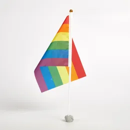 10pcs/Pack Gay Pride Flags leicht zu halten Mini Small Rainbow Parade Festival