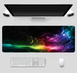 Space Night Large Gaming Mouse Mouse Mouse Pad Edge Mouse Mat Mat Labstop لوحة مفاتيح لوحة لوحة لوحة لوحة لوحة للاعبي Mousepad XXL AA29885064