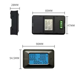 T50 AC 22KW 110 220V Voltímetro digital Amperímetro 100A Medidor de tensão atual AMPS VOLT VOLT WATTMETER Detector