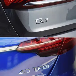 3d abd emblem emblema traseiro traseiro de nomes plataforma de adesivo logotipo para Audi A1 A3 A4 A5 A6 A7 A8 Q2 Q2L Q3 V6T Q5 2.0T Q7 30 50 TFSI TDI
