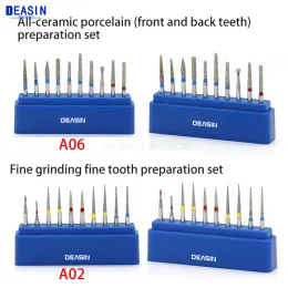 1 box Dental Diamond FG High Speed Burs set for teeth polishing 1.6mm High Speed Handpiece Dentist Accessories