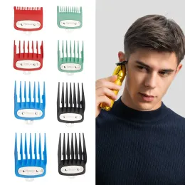 Parts RESUXI 8pcs Hair Clipper lIimit combs Colorful Universa guard for Hair Trimmer General Size with Iron sheets clipper comb