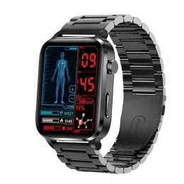 Saatler Akıllı Saat 1.7 inç Lazer Tedavi Vücudu ısısı Doğru Spo2 BP 24H Kalp Hızı Sağlık İzleme Akıllı Saat
