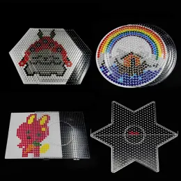 Big Hama Beads 5mm Square Stora Pegboards Board för HAMA säkringspärlor Cirkelpusselmall för utbildningsleksaker