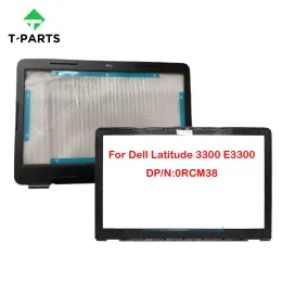 Cartas 0rcm38 rcm38 preto original novo para dell latitude 3300 e3300 laptop lcd tampa frontal tampa tampa da tela b tampa b tampa
