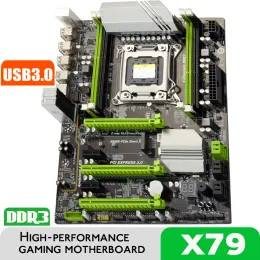 Материнские платы Atermiter x79 Turbo Motherboard LGA2011 ATX USB3.0 SATA3 PCIE NVME M.2 SSD Поддержка REG ECC MEMOMAR RAM и процессор Xeon E5