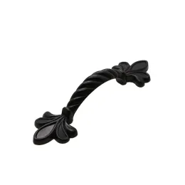 Zinc Alloy Black Cabinet Handles And Knobs American Style Solid Kitchen Cupboard Pulls Drawer Knobs Furniture Handle Hardware