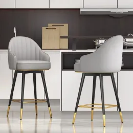 Kökbänkstångstolstol guld med hög metall lätt lyx lyx nordisk barstol matsal taburete alto para cocina möbler