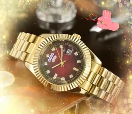 Hip hop a ghiaccio di uomini da donna designer orologio da giorno della data orario del quarzo calendario oro calendario in acciaio inossidabile orologio di movimento automatico per orologi Relogio Masculino Gifts
