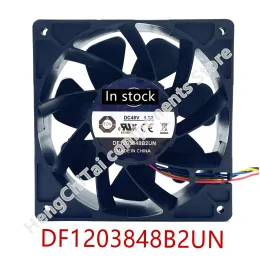 패드 100% 작동 DF1203848B2UN 48V 1.5A 12CM 120*38mm 4WIRE 산업 서버 폭력적인 대기 볼륨 냉각 팬