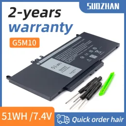 Batteries SUOZHAN New G5M10 Laptop Battery For Dell Latitude E5250 E5450 E5550 7.4V 51WH