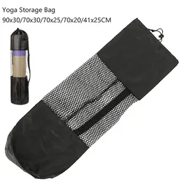 1pc Yoga Mat Mesh Mesh Saco espessado Oxford Cloton Pocket Yoga Mesh Mesh Backpack Conveniente Mesh Mesh Yoga Mat Storage Bag