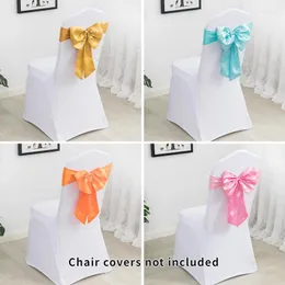 Camas de cadeira 10pcs/lote shandex faixas de elástica de arco alongamento para festa de casamento decoração de chuveiro de aniversário de natal