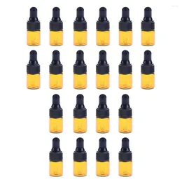 Storage Bottles 2x 20pcs High Quality Amber Of Glass Bottle Samples Vials Essential Oil With