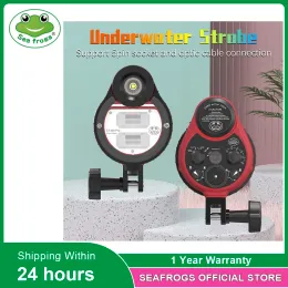 كاميرات Seafrogs ST100 Pro Flash Flash Strobe لـ A6500 A6000 A7 II RX100 I/II/III/IV/V بعلب الكاميرا تحت الماء