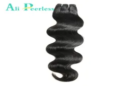 Ali Peerless Hair Peruansk Body Wave Virgin Human Hair 10quot28quot Nature Black Weaving Obeblived One Bundle1576773