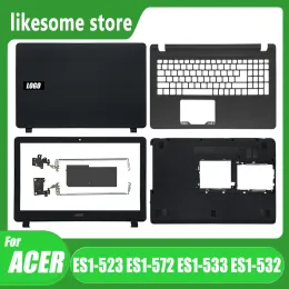 Przypadki Nowy laptopa dla Acer Aspire ES1523 572 533 532 LCD Okładka tylna obudowa Palmrest Dna Wymiana pokrywki górna