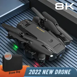 Drone Drone 8K Kameralı HD 4K Mini 6K Dron Engel Kaçınma Hava Fotoğrafları Uzaktan Kontrollü Oyuncaklar