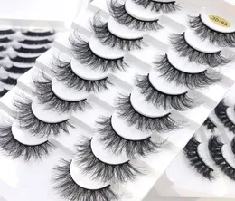 Falska ögonfransar Hela 38Pairs Pack 25 MM 3D Mink Lashes Bulk Box Package Fluffy Natural Long Fake Makeup Vendorfalse2270295