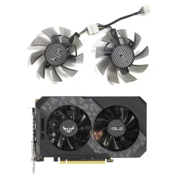 Pads New GPU Fan 4Pin 75mm FD0815U12D T128015BU DC 12V 0,5A Lämplig för ASUS GTX 1660 1660TI TUF Gaming RTX 2060 Grafikkort