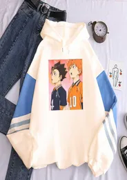 Anime Haikyuu Yu Nishinoya Hoodie Sweatshirts Harajuku Çizgi Film Baskılı Uzun Kollu Büyük Boy Sokak Giyim Kış Sıcak Kazak Y2094975