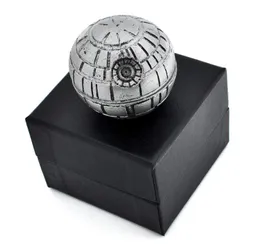 Death Star Grinder 3 Camadas 55mm Brinders Pólen Catcher de liga de zinco Metal Metal Pokeball Greater com caixa de presente DHL4793188