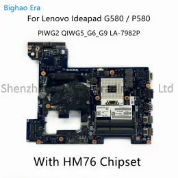 Moderkort för Lenovo IdeaPad P580 G580 Laptop Motherboard 15,6 tum med SLJ8E HM76 PIWG2 QIWG5_G6_G9 LA7982P 90001508 100% Fullt testad