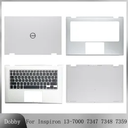 Frame Nuova custodia per laptop per abitazioni per Dell Inspiron 137000 7347 7348 7359 Copertina superiore Palmrest Tastiera Backlight Top Shell Silver 0V5chp