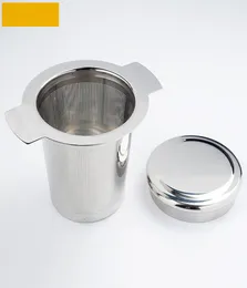 Edelstahl -Maschen -Tee -Infuser mit Deckel mit Doppelganden Ganze Tee -Tee -Filter Zze5169569413