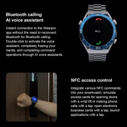 EKG+PPG Bluetooth Talk Smart Watch GPS Sport Tracking Compass 1,5 cala 454*454 HD Pixel Smartwatch Mężczyźni dla Android iOS+Box