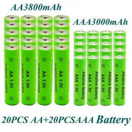 AA + AAA القابلة لإعادة الشحن AA 1.5V 3800MAH/1.5V AAA 3000MAH بطارية القلوية ألعاب Flashlight Watch MP3 Player استبدال بطارية Ni-MH