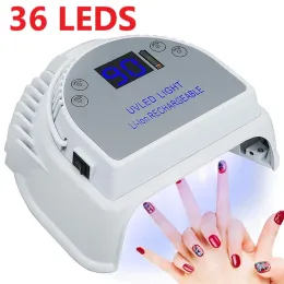 Conectores UV Lâmpada de unha LED Lâmpada Lâmpada de gel sem fio para pregos ferramentas de arte cura Manicure LED UV Lâmpadas de secador de unhas