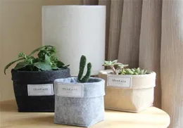 Pots Supplies Patio Lawn Garden Drop Delivery 2021 Felt Succulent Plant Nonwoven Fabric Cactus Grow Planters Pot Or Home Storage B5213427