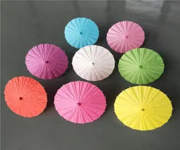 Parasols de casamento de noiva guarda -chuvas de papel colorido Mini guarda -chuva de artesanato chinês 40 cm de casamento guarda -chuvas para DHL FRE8517347 inteira