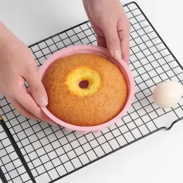 6 polegadas padrão de silicone de padrão espiral Bolo de pão fazendo assadeira de mousse brownie sobremesas DIY Decorating Baking Tools