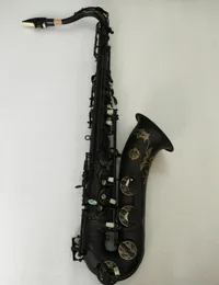Suzuki Tenor Saxophone B Flat Music Instrument Tenor Spela professionellt Svart Nickel Gold Saxophone med case4002819