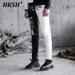 Calças masculinas HKSH Spring Summer Moda maré China-chic Hip Stage Performance Sorto Sorto Casual Esportes Punk Maclos HK0765