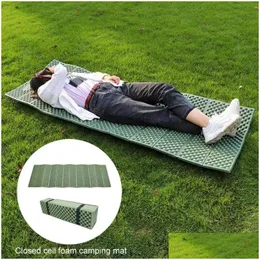 Outdoor Pads Mat Foldable Folding Cam Seat Foam Cushion Portable Waterproof Chair Beach Picnic Hiking Activities Pad Drop Delivery Spo Dh03D