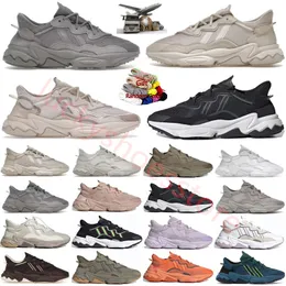 أحذية غير رسمية Ozweego Trail White Men Women Sneakers Bliss Multi Black Purple Metal Gray Sail Beige Aluminium Simple Brown Trainer Sports Classic OG