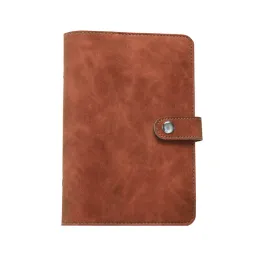 Lieferungen a6 tägliche Privatsphäre Schutzschule Geschenkdokumente Karten Schreibweise Lose Blatt PU Leder 6 Ring Home Office Notebook Binder