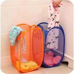 Caspetto per la biancheria pieghevole Caspetto fumetto pop -up Open Mesh Lavandry Sorting Basket Kids Kids Toys Sundrie House Storage Box Organizzatore